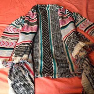 colorful cardigan